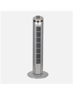 Ventilador De Torre Orbigo Plata 3vel 45w C/remoto  Oscilante Temporizador 75x27x27cm 2
