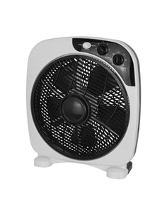 Ventilador Sobremesa Borja 45w Blanco/negro 3vel. 5 Aspas Temporizador 41x37 2