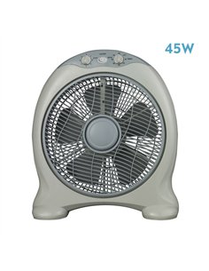 Ventilador Sobremesa Urgel 45w Gris 3vel. 5aspas  Temporizador 45x38x15cm