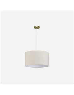 Colgante Dori 1xe27 Cuero/beis Regx45x45 Cm 2