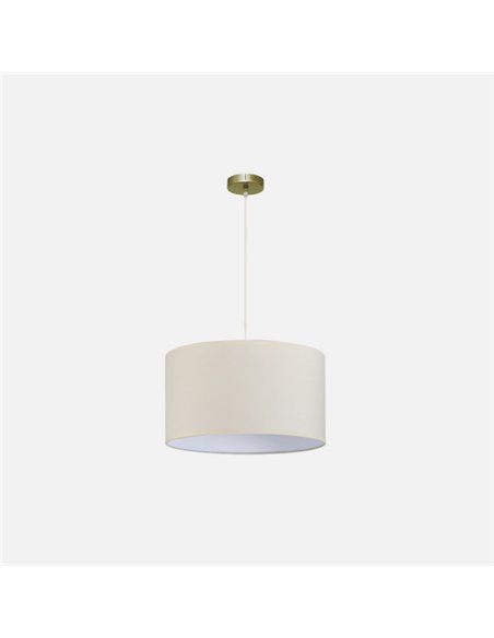 Colgante Dori 1xe27 Cuero/beis Regx45x45 Cm