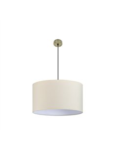 Colgante Dori 3xe27 Cuero/Beis Regx60x60 Cm Sin Difusor