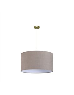 Colgante Happy 3xe27 Cuero/gris Regx60x60 Cm Sin Difusor