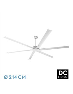 Ventilador Dc Almanzor 24w Blanco 6aspas 214d Regulable Intensidad 2950lm 3000k