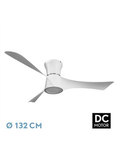 Ventilador Dc Tianas 18w Blanco 3aspas 132d Regulable Intensidad 2250lm 3000k
