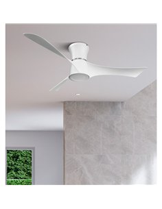 Ventilador Dc Tianas 18w Blanco 3aspas 132d Regulable Intensidad 2250lm 3000k 2