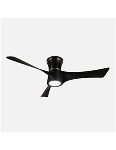 Ventilador Dc Tianas 18w Negro 3aspas 132d Regulable Intensidad 2250lm 3000k 2