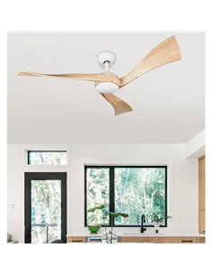 Ventilador Dc Janubi 22w Bla/haya 3asp.132d Reg.in 2350lm 3000-4000-6000k Remot+temp+mem 24 2