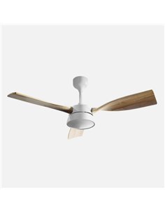 Ventilador Dc Estio 24w Blanco/haya 3aspas132d Regulable Intensidad 2650lm 3000k 2