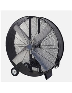 Ventilador Industrial Maximum 1000w Negro 112d 2 Velocidades C/ruedas 2