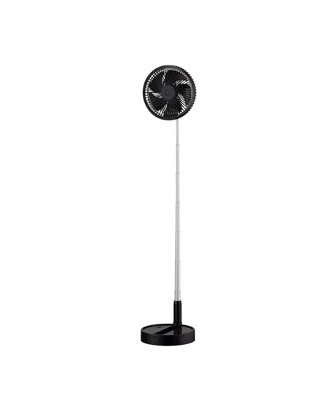 Ventilador DC Portatil Galan Negro 10w 3vel Bateria Regx20x20cm Plegable+remoto+temporizador