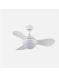 Ventilador Dc Solido 24w Blanco 3aspas 91d 2640lm 3000k 2