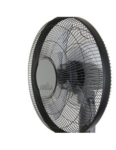 Ventilador De Pie Borlon Negro/gris 3 Vel.55w 5x2aspas Orientable+ Remoto+ Temporizador Regx43x40 Cm 2