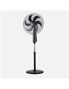 Ventilador De Pie Tolon Negro 3 Vel.85w 6aspas Remoto Temporizador 3modos De Aire Regx50x43 Cm 2