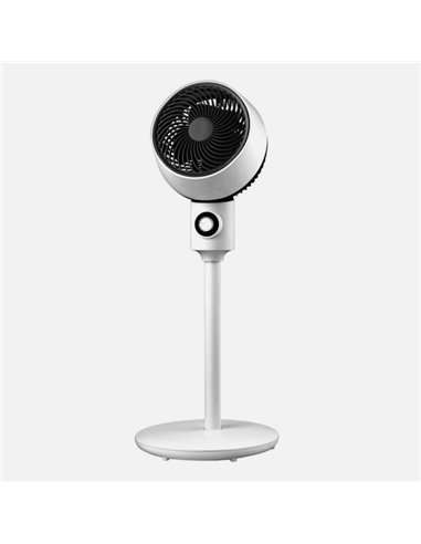 Ventilador De Pie Ozono Blanco/negro 3 Vel.40w 3aspas Orientable, Fijo Y Rotatorio 86x34x34cm