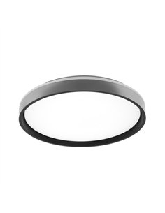 Plafon Morgan 60w 3000-4200-6500k Plata/negro  7