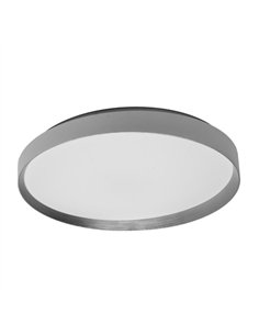 Plafon Alora 60w 3000-4200-6500k Blanco/plata 8x50x50cm 5400lm C/remoto Y Memoria