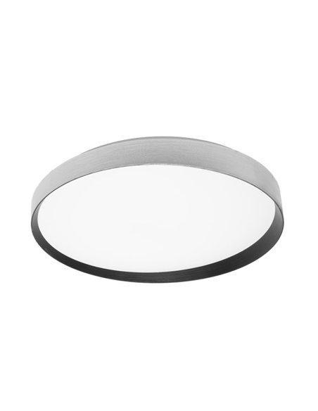 Plafon Alora 60w 3000-4200-6500k Plata/negro 8x50x50cm 5400lm C/remoto Y Memoria