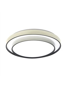 Plafon Fana 60w 3000-4200-6500k Blanco/negro 9x50x50cm 5400lm C/remoto