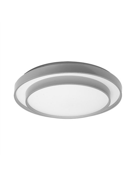 Plafon Fana 60w 3000-4200-6500k Blanco/plata 9x50x50cm 5400lm C/remoto Y Memoria