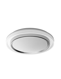 Plafon Meyer 60w 3000-4200-6500k Blanco/plata 7x50x50cm 5400lm C/remoto