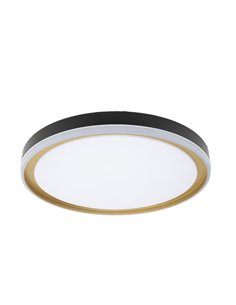 Plafon Claribel 60w 3000-4200-6500k Negro/oro 7