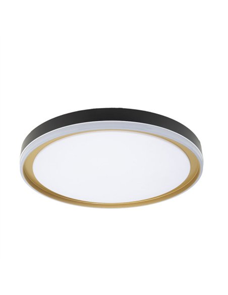 Plafon Claribel 60w 3000-4200-6500k Negro/oro 7