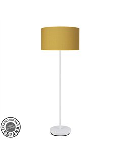 Pie Salon Moda 1xe27 Blanco/amarillo 163x40x40cm