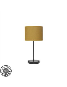 Sobremesa Moda 1xe14 Negro/amarillo 42x17x17cm