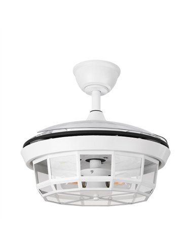 Ventilador Dc Tornado Mini Blanco 3xe27 91d 3aspas Desplegables 6velocidades C/remoto Y Temporizador