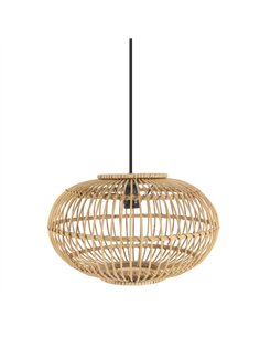 Colgante Bambu Viseu Neg/natural 1xe27 Regx40x40cm