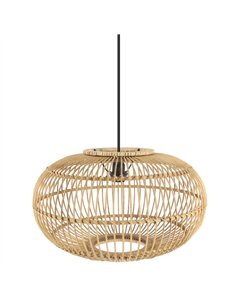 Colgante Bambu Viseu Neg/natural 1xe27 Regx50x50cm