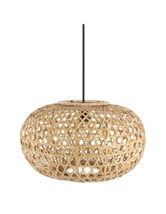 Colgante Bambu Ponte Neg/natural 1xe27 Regx50x50cm