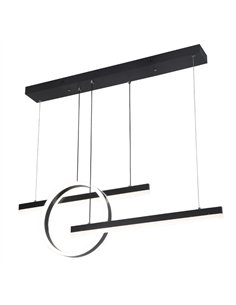 Colgante Lion Negro 61w 3000-4000-6000k Regx100x80 Cm 5185lm C/remoto Y Reg.intensidad