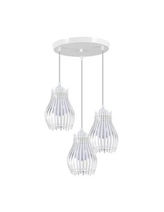 Plafon Ragusa Blanco 3xe27 Regx36x36cm