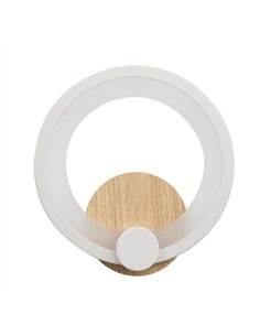Aplique Sydney 10w 4000k Blanco/madera Clara 19