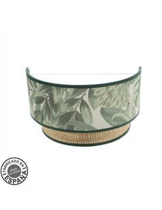 Aplique Congo 1xe27 Verde-natural 17x30x15 Cm