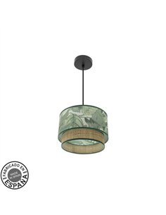 Colgante Congo 30d 1xe27 Negro/verde-natural