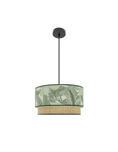 Colgante Congo 40d 1xe27 Negro/verde-natural 2