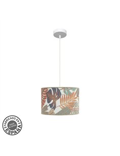 Colgante Etiopia 30d 1xe27 Blanco/estampado