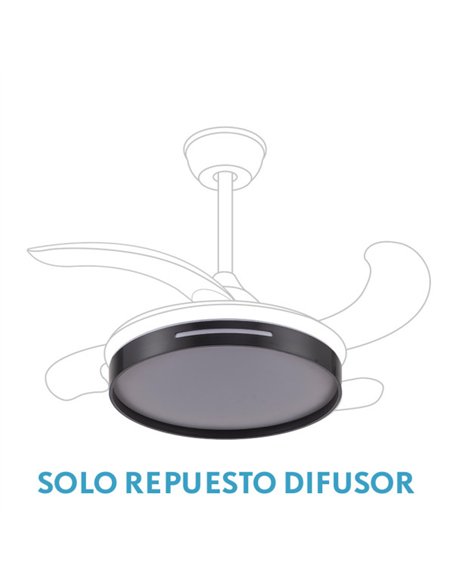 Difusor Ventilador Mbatis Negro