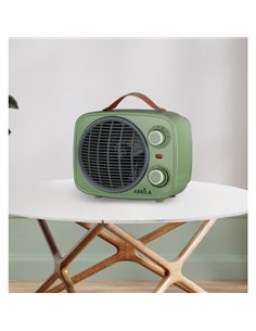 Termoventilador Hoguera 2000w Verde/gris 2potencias 3funciones Termostato Reg.seguro 2