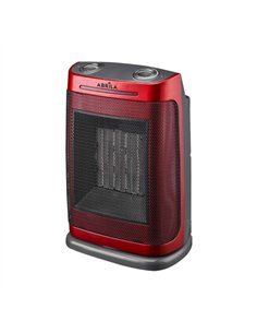 Termoventilador Ceramico PTC Fogon 1500w Rojo 2potencias 3funciones Termost.regulable Seguridad Antivuelco 29x19x14