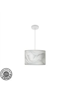 Colgante Moda 1xe27 Blanco/ola Gris Regx30x30cm