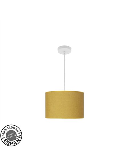 Colgante Moda 1xe27 Blanco/amarillo Regx30x30 Cm