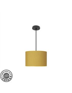 Colgante Moda 1xe27 Negro/amarillo Regx30x30 Cm