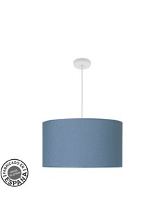 Colgante Moda 3xe27 Blanco/azul Regx50x50 Cm C/difusor