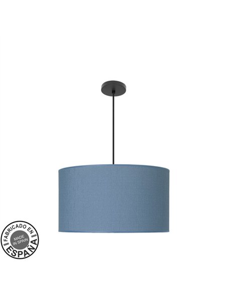 Colgante Moda 3xe27 Negro/azul Regx50x50 Cm C/difusor