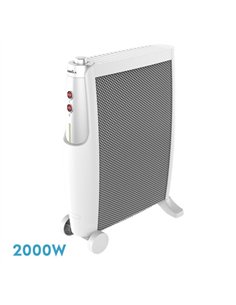Radiador De Mica Imperial 2000w 2elem Blanco/plata 2 Potencias Antivuelco