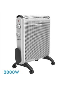 Radiador De Mica Condor 2000w 2elementos Blanco/gris 2potencias
